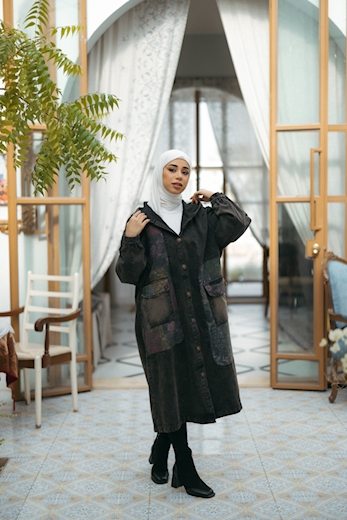 صورة جاكيت طويل نسائي