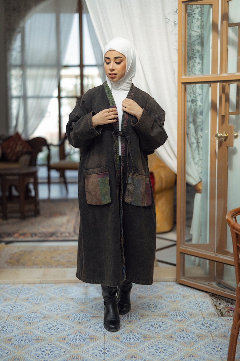 صورة جاكيت طويل نسائي